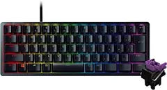 【中古】【非常に良い】Razer Huntsman Mini JP 小型 ゲーミングキーボード Clicky Optical Switch 日本語 JP配列 60%レイアウト 光学スイッチ 超高速1.5mm作動 クリッ