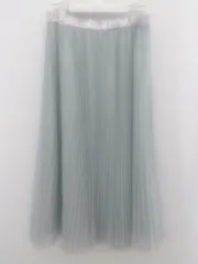 ◇ Reflect リフレクト ウエストゴム 膝下丈 チュール スカート サイズ13 ライトグレー系 レディース P  【1301070003564】