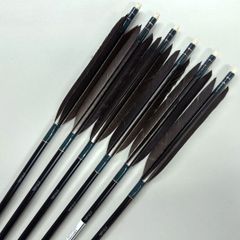 【現品限り】弓道 矢 近的ジュラ矢 EASTON 2015シャフト 黒手羽 6本組 [M16]
