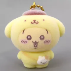 【中古】キーホルダー うさぎ(ポムポムプリン) 「ちいかわ なんか小さくてかわいいやつ×サンリオキャラクターズ シークレットフロッキーマスコット」