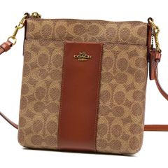 極美品 COACH コーチ ショルダーバッグ PVC レザー ブラウン - メルカリ