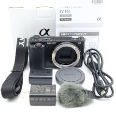 ショット数1342回、元箱付き。★新品級★ SONY ソニー VLOGCAM ZV-E10 ボディ ブラック