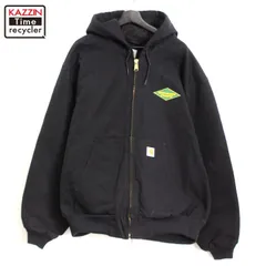 00s Carhartt ワンポイント 企業 ワーク アクティブパーカー ダック ジャケット メンズ 表記XXLサイズ
