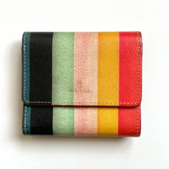 ポールスミス　Paul Smith 三つ折り財布　マルチストライプ