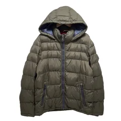 トミー ヒルフィガー TOMMY HILFIGER 中綿ダウン Mサイズ 中綿ジャケットカーキ色 古着 Z084