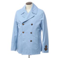 【新品アウトレット】シーラップ Sealup 2022年春夏 AMALFI DB COAT ツイルコットン ピーコート ライトブルー【サイズ50】【メンズ】