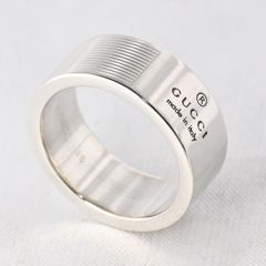 【研磨済】 GUCCI ロゴ リング SV925 シルバー 14.5号 指輪 グッチ
