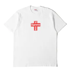 【新品同様】Supreme シュプリーム Tシャツ サイズ:L / 20AW クロスボックスロゴ クルーネック Tシャツ (Cross Box Logo Tee) / ホワイト 白 / トップス カットソー 半袖【メンズ】【中古】