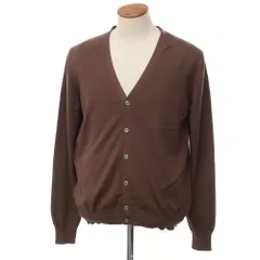 【新品アウトレット】グランサッソ GRAN SASSO コットン ニット カーディガン ブラウン【サイズ50】【メンズ】のサムネイル