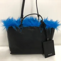 02w16046 ディーゼル DIESEL  内ファー 2wayハンドバッグ  ブラック  レディース  ショルダーバッグ  【中古品】