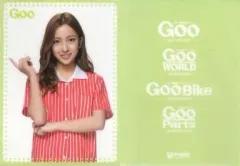 【中古】クリアファイル(女性アイドル) 板野友美(AKB48)/衣装レッド(グリーン) A4クリアブック(Wポケットクリアファイル) Gooシリーズ セブンイレブン限定特典