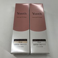 Y1319 K YUNTH トーンアップUV PVCクリア 30g・PVCベージュ 30g 2点セット
