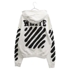 OFF-WHITE (オフホワイト) 19SS バックスプレーバイアスプリントパーカー ホワイト OMBB037E19E30124のサムネイル