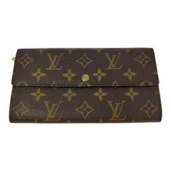LOUIS VUITTON ルイヴィトン モノグラム・ポシェットポルトモネクレディ・長財布/M61726/ブラウン/プレゼント【A】【メンズ・レディース】★■553052【中古】
