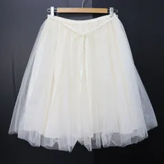 ロイスクレヨン LoisCRAYON  スカート チュール レース リボン 刺繍 x916377n