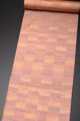 新品 正絹 紬 反物 雅生織 今昔紬 初代 市三郎 格子 189