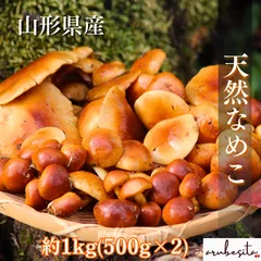 完売■超希少　天然なめこ　約１ｋg（５００ｇ×２）のサムネイル