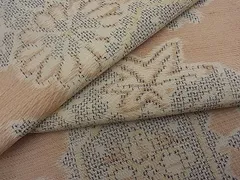 平和屋着物■上質な紬　亀甲菊楓文　逸品　n-mz4925