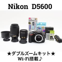 ニコン Nikon D5600 ダブルズームキット デジタル一眼レフカメラ　ショット数90回