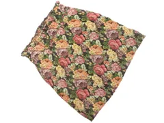 dazzlin ダズリン 花柄 Aライン 台形 スカート sizeS/黒 ◇■ レディース