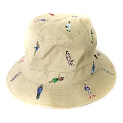 ポールスミス PAUL SMITH 美品 バケットハット 帽子 総柄 PF-99144 37810 コットン ベージュ ■SM1のサムネイル