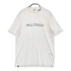 サイズ：L FILA GOLF フィラゴルフ  モックネック 半袖 Tシャツ  ホワイト系 [240101306664]# ゴルフウェア メンズ ストスト