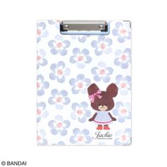 セントレディス くまのがっこう クリップボード Flower Works ホワイト／ブルー ST-ZKU0029 二つ折り バインダー クリップファイル