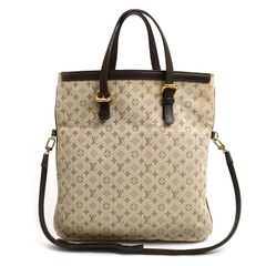 LOUIS VUITTON ルイ・ヴィトン フランソワーズ 2Wayショルダーバッグ モノグラムミニ カーキ/ダークブラウン M92209 SP1021 レディース 中古