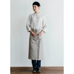 【最終価格】fog linen work 若山曜子リネンエプロンブラック 最終価格】fog linen work 若山曜子リネンエプロンブラック
