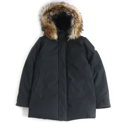 美品□PYRENEX/ピレネックス ANNECY FUR アヌシー ファー フーデッド WZIP ダウンコート/ダウンジャケット ブラック S ブルガリア製 メンズ t06-st30320-413のサムネイル