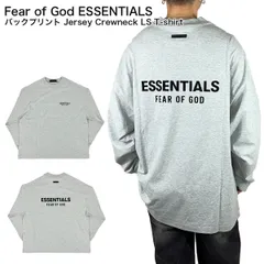 エッセンシャルズ ロンT 長袖 Tシャツ FOG ESSENTIALS バックプリント オーバーサイズ グレー メンズ レディース フィアオブゴッド 正規品 Fear Of God Essentials ユ00582