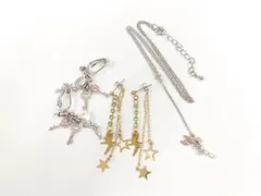 DISNEY ディズニー ティンカーベル アクセサリーセット ネックレス ピアス 2WAYイヤリング