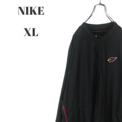 NIKE ナイキ NFL ハーフジップ プルオーバー スリーブロゴ 刺繍 ワッペン ブラック メンズ XLサイズ