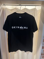 QUIKSILVER クイックシルバー 沖縄限定 Tシャツ プリントT ブラック サイズM A-433