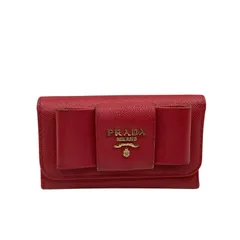 PRADA プラダ 6連 キーケース 1PG222 ピンク サフィアーノレザー カードなし【中古】JA-22544