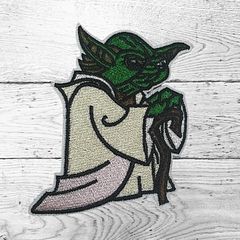 356 刺繍ワッペン スターウォーズ ヨーダ 映画 アップリケ アイロン