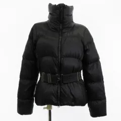 ラルフローレン RALPH LAUREN ベルテッド ダウン ジャケット ベルト付き ジップアップ 363182 黒 ブラック XS アウターのサムネイル