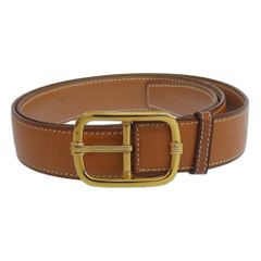 HERMES エルメス ベルト 小物 メンズ レザー キャメル 90 ヴィンテージ 1979年 I◯刻印