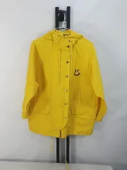 ポロ Ralph Lauren(ラルフローレン) ウインドブレーカー ナイロン ハンティング ジャケット ストリーマー 刺繍ロゴ 黄色 L