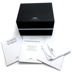 IWC 時計用BOX 箱 空箱 保証書 取扱説明書 クリーニングクロス 黒 アイダブリュシー