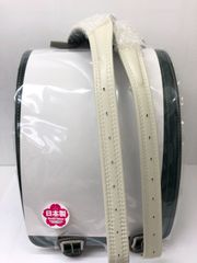 未使用高級ランドセル・グリーン、縫糸：グラウンドブラウン(定価５万円以上)