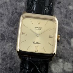 ロレックス 4131 チェリーニ YG シャンパンゴールド 希少 ローマ ボーイズサイズ 18K 1980年 アンティーク ヴィンテージ時計 ROLEX 金無垢