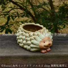 プランター  ハリネズミ かわいい 陶器 鉢植え 植木鉢 アニマル 動物 ガーデニング 雑貨 ガーデン雑貨 ガーデンインテリア ガーデン インテリア 庭の装飾 お洒落 おしゃれ 8-14