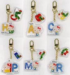 【中古】キーホルダー 全6種セット 「はらぺこあおむし×ハローキティ ツインアクリルキーホルダー」