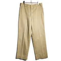 70's 80's LLビーン ディッキーズ シャモアクロスライナー ワークパンツ (33位) カーキ チノパンツ タロン TALON 旧タグ オールド L.L.Bean　アメリカ古着 USED  ビンテージ ヴィンテージ
