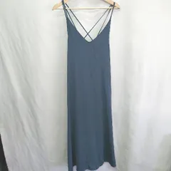 ◇ ⊂ chocol raffine robe ショコラフィネ ローブ キャミソール ロング ワンピース サイズF ネイビー レディース E  【1412090019036】のサムネイル