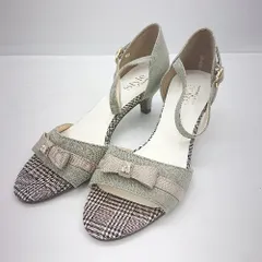 ◇ ⊂ JELLY BEANS ジェリービーンズ リボン サンダル サイズ23 グリーン系 レディース E  【1412090057632】