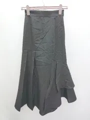 ◇ PAGEBOY ページボーイ シンプル きれいめ ロング フレア スカート サイズF ブラック レディース P  【1406110016242】