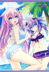 【中古】タペストリー パープルシスター＆パープルハート 描き下ろしB2タペストリー 「PS5/PS4ソフト 超次元ゲイム ネプテューヌ Sisters vs Sisters」 トレーダー購入特典