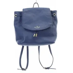 ケイトスペード KATE SPADE レザー リュックサック ロゴ 青 ブルーのサムネイル